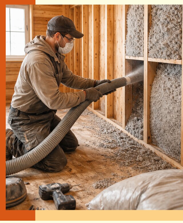 Утепление дачного дома эковатой в Элисте — быстро и надёжно