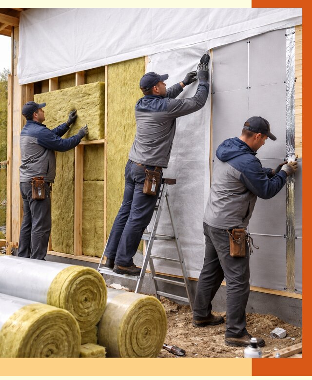 Утепление каркасного дома в Элисте от 4350 руб./м2 — профессионально | ТепломастерЭлс