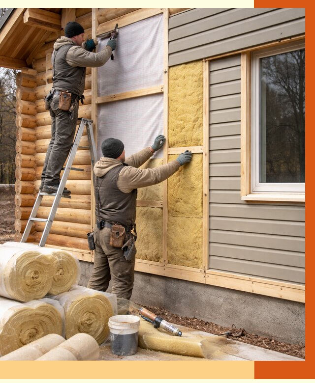 Утепление деревянного дома в Элисте от 6421 руб./м2 — заказать работы | ТепломастерЭлс