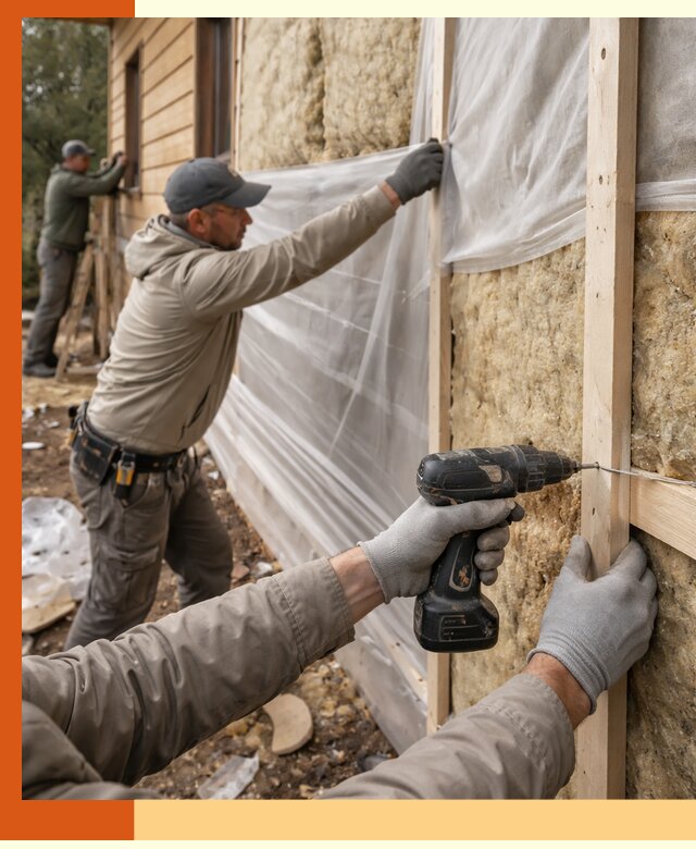 Утепление дома из бруса в Элисте качественно и долговечно