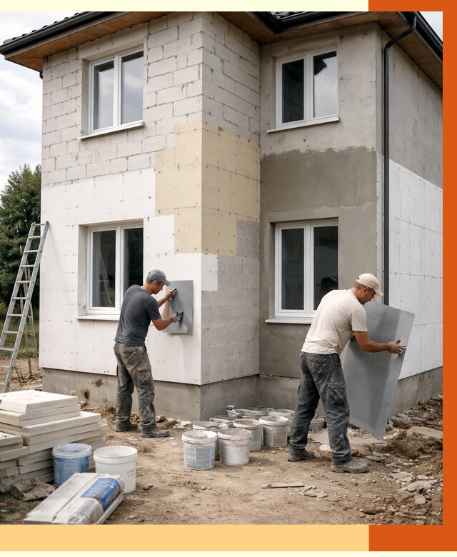 Утепление дома из газобетона в Элисте от 4350 руб./м² — заказать у ТепломастерЭлс