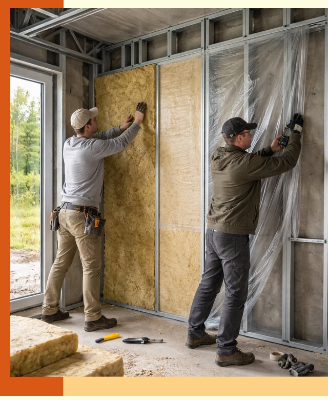 Утепление дома из ЛСТК в Элисте с гарантией качества и эффективности