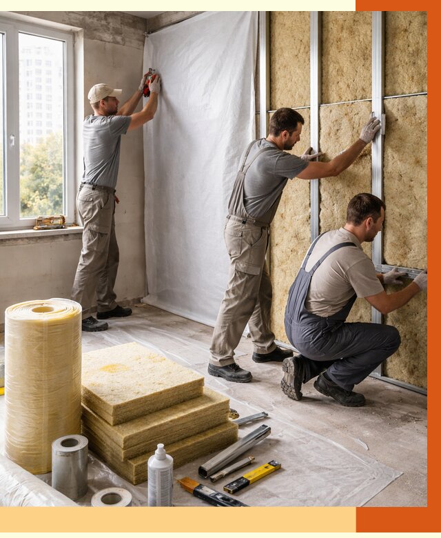 Утепление квартиры в Элисте от 4660 руб/м2 — утеплить квартиру изнутри и снаружи | ТепломастерЭлс