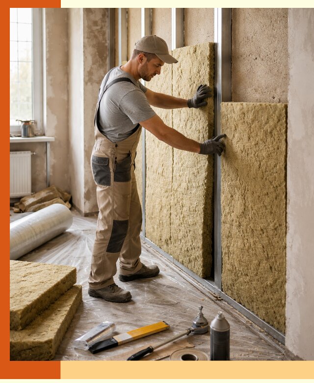 Утепление квартиры в Элисте — комплексная теплоизоляция стен и полов