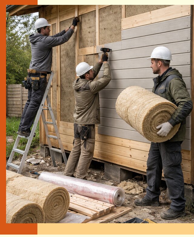 Утепление бани снаружи в Элисте профессионально и надежно