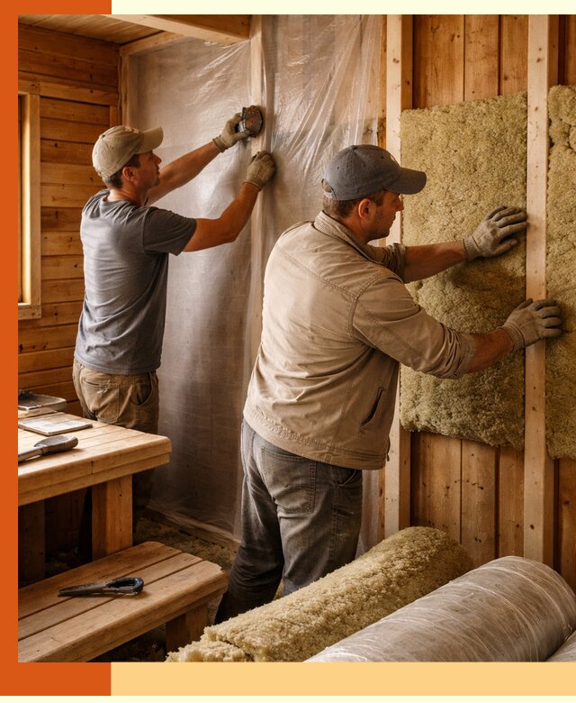 Утепление бани изнутри в Элисте качественно и недорого