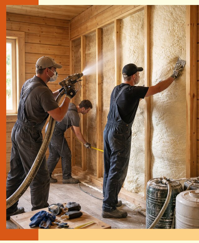 Утепление бани пенополиуретаном (ППУ) в Элисте