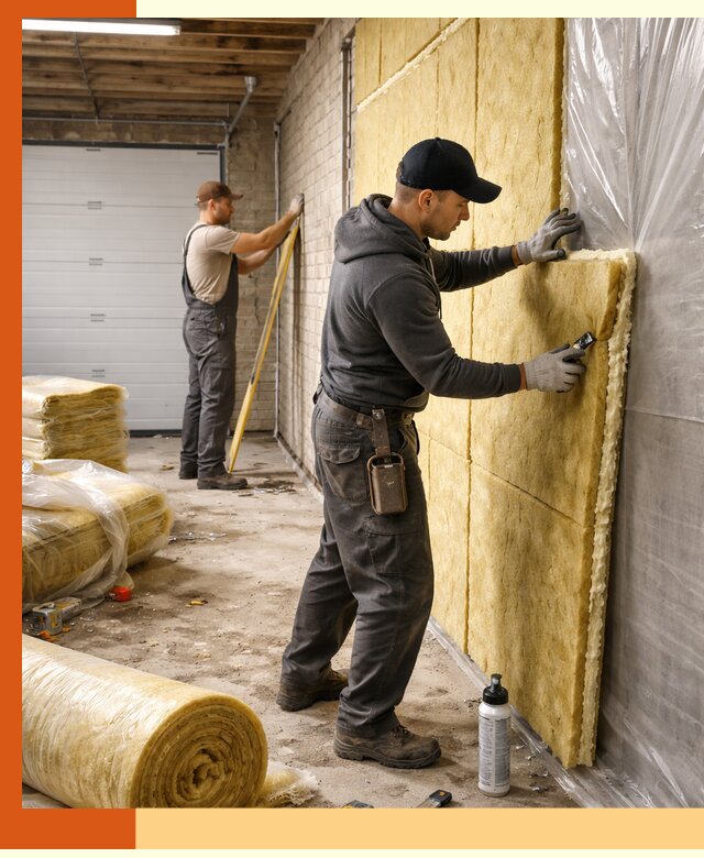 Утепление гаража под ключ в Элисте — все виды теплоизоляции