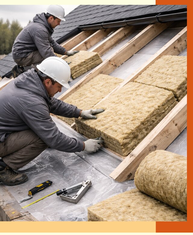 Утепление крыши в Элисте от 1916 руб./м2 — комплексное утепление кровли | ТепломастерЭлс