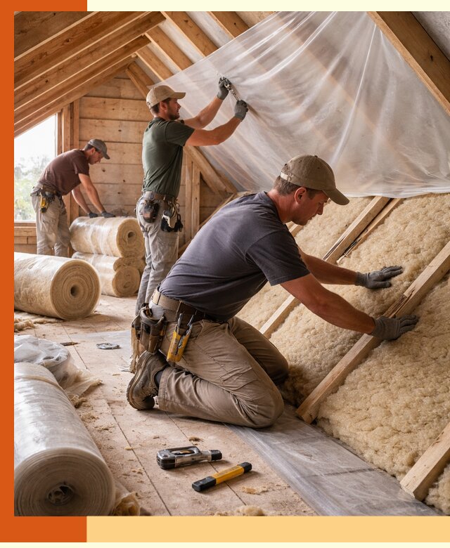 Утепление крыши изнутри в Элисте: профессионально и надежно