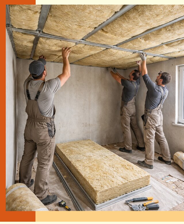 Утепление потолка в Элисте — тепло и без сквозняков