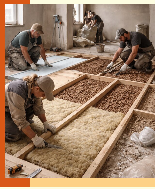 Утепление перекрытий жилых и промышленных зданий в Элисте