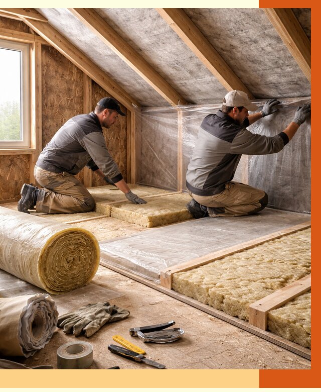 Утепление чердака в Элисте от 7767 руб/м² — теплоизоляция и комплексное утепление под ключ | ТепломастерЭлс