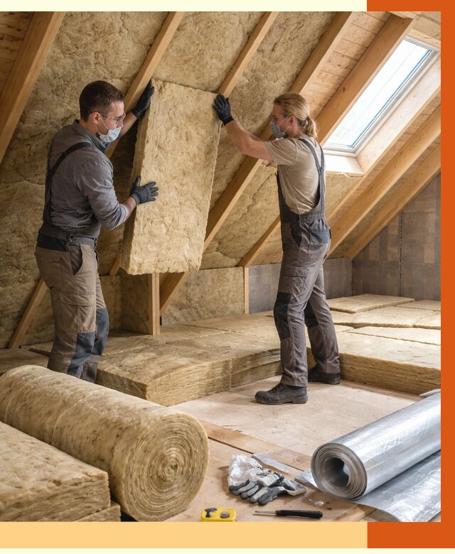 Утепление мансарды минватой в Элисте от 4350 руб./м2 — монтаж и пароизоляция | ТепломастерЭлс