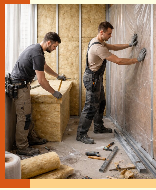 Профессиональное утепление лоджии в Элисте эффективно и надежно