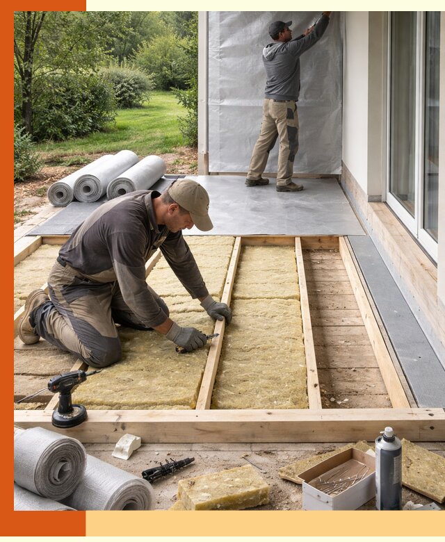 Утепление террасы в Элисте — тепло и защита круглогодично