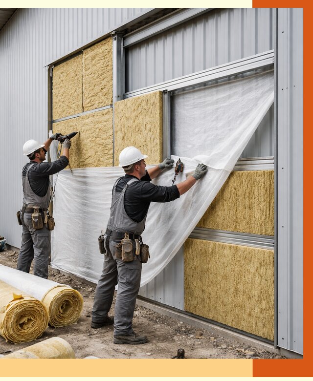 Утепление металлического склада в Элисте от 4660 руб/м2 — комплексное утепление под ключ | ТепломастерЭлс