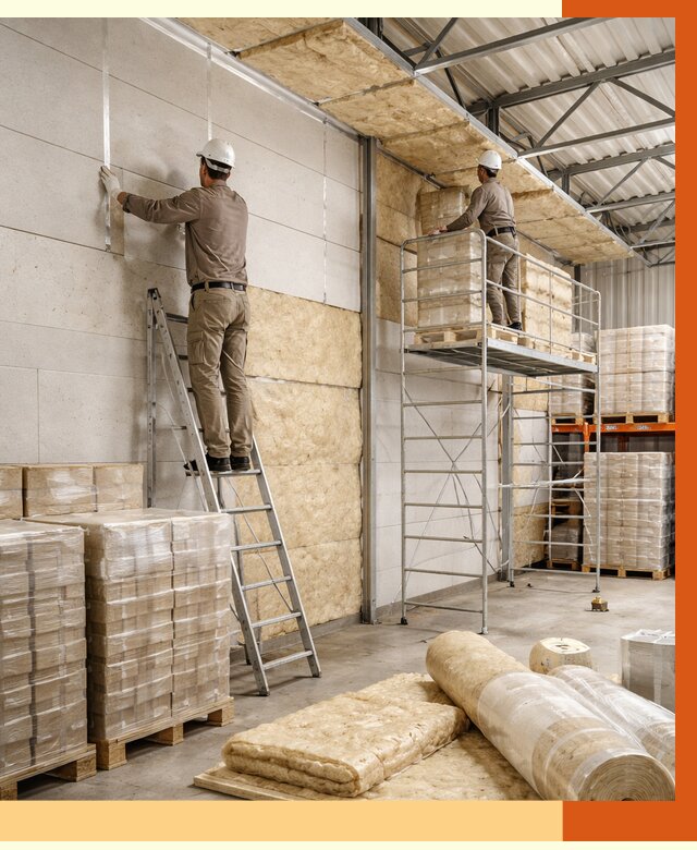 Утепление склада готовой продукции в Элисте от 2019 руб./м2 — комплексно | ТепломастерЭлс