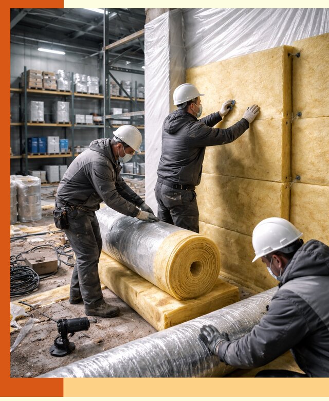 Утепление склада химсырья в Элисте: безопасная и эффективная изоляция