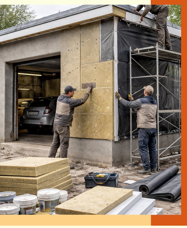 Утепление автосервиса в Элисте ппу, пеноизоляция, от 15016 руб/м2 — ТепломастерЭлс