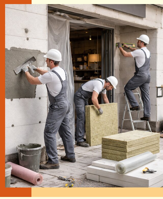 Утепление кафе в Элисте: профессиональная теплоизоляция и монтаж