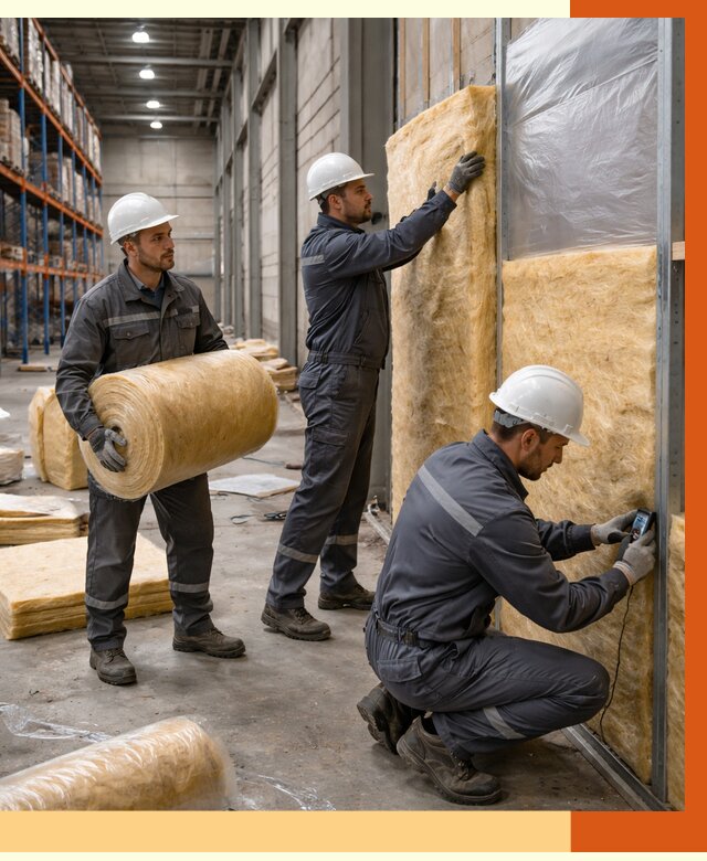 Утепление логистического центра в Элисте от 4660 руб/м² под ключ | ТепломастерЭлс