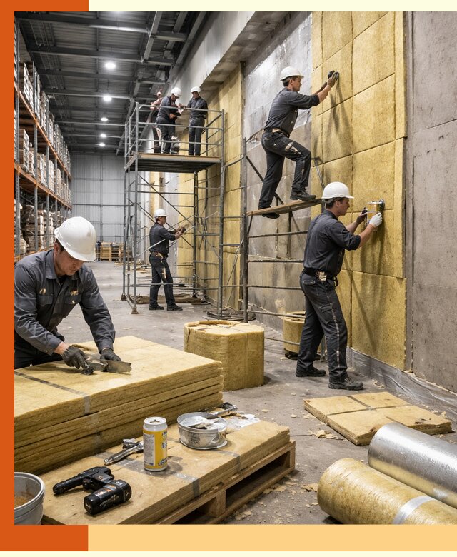 Утепление логистического центра в Элисте качественно и экономично