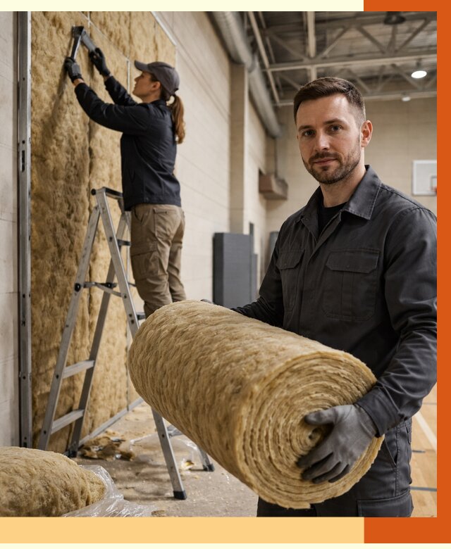 Утепление спортзала в Элисте от 7767 руб/м2 — комплексное утепление под ключ | ТепломастерЭлс