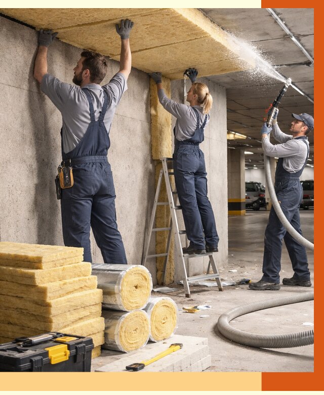 Утепление паркинга в Элисте от 7042 руб./м2 — работы под ключ | ТепломастерЭлс