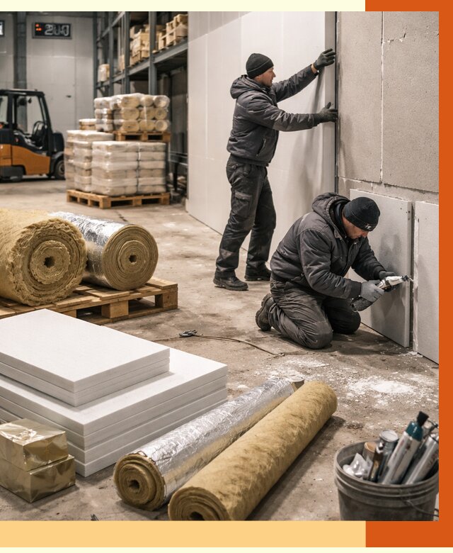 Утепление холодного склада в Элисте от 8803 руб/м2 — комплексное под ключ | ТепломастерЭлс