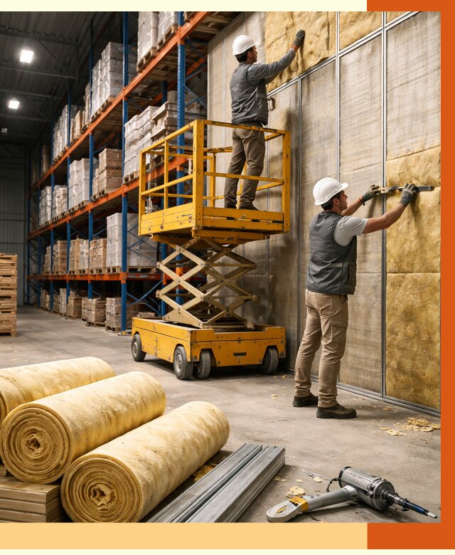 Утепление торгового склада в Элисте от 3314 руб/м2 — комплексно и под ключ | ТепломастерЭлс