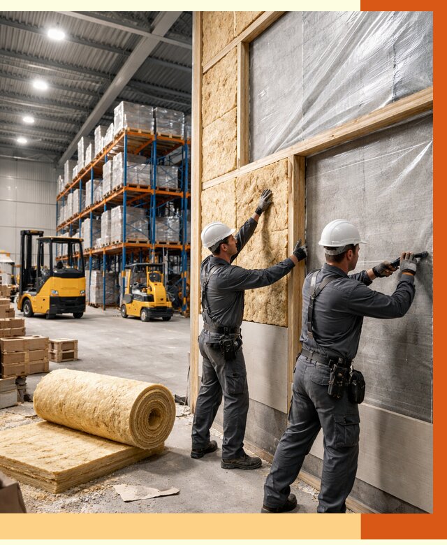 Утепление склада с техникой в Элисте от 4350 руб./м2 — комплексно под ключ | ТепломастерЭлс