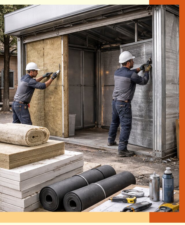 Утепление павильона шаурма в Элисте под ключ от 1243 руб. за м² | ТепломастерЭлс