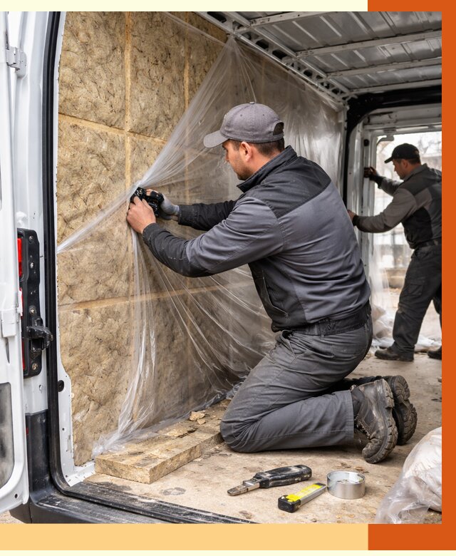 Утепление фургона в Элисте от 17087 руб/м2 — утепление фургона ППУ и кузова | ТепломастерЭлс