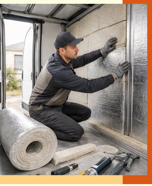 Утепление фургона рефрижератора в Элисте от 12945 руб./м² под ключ | ТепломастерЭлс