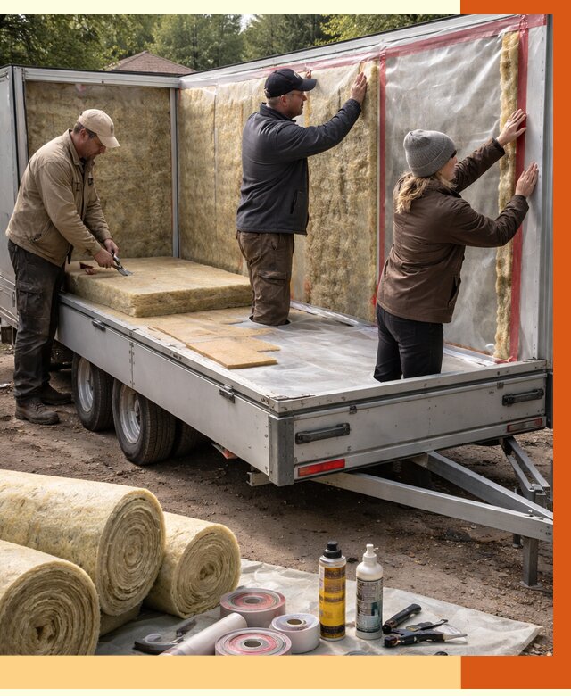 Утепление прицепа в Элисте под ключ от 12945 руб. — комплекс от ТепломастерЭлс