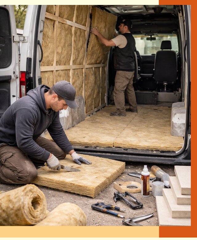 Утепление кемпера в Элисте под ключ от 12427 руб. — профессионально | ТепломастерЭлс