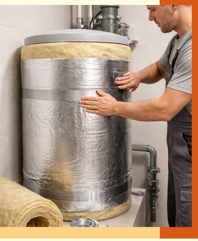 Утепление бойлера в Элисте от 4660 руб. под ключ | Утепление ППУ | ТепломастерЭлс