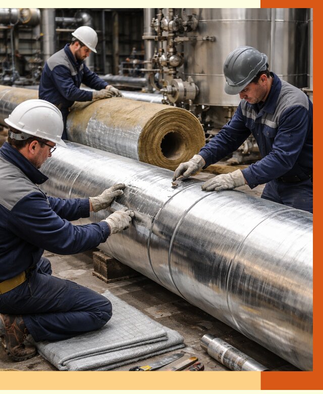 Утепление технологического оборудования в Элисте от 4350 руб. за м2 | ТепломастерЭлс