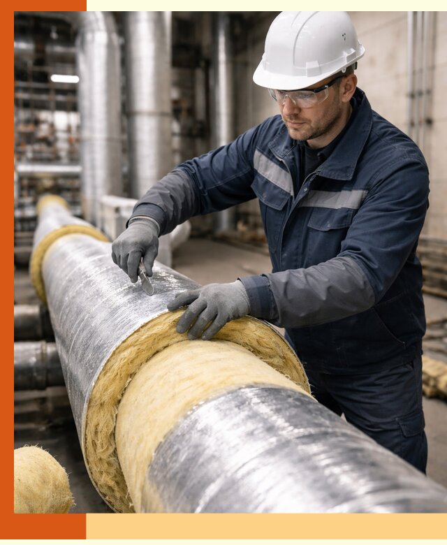 Утепление технологического оборудования и заводских установок в Элисте