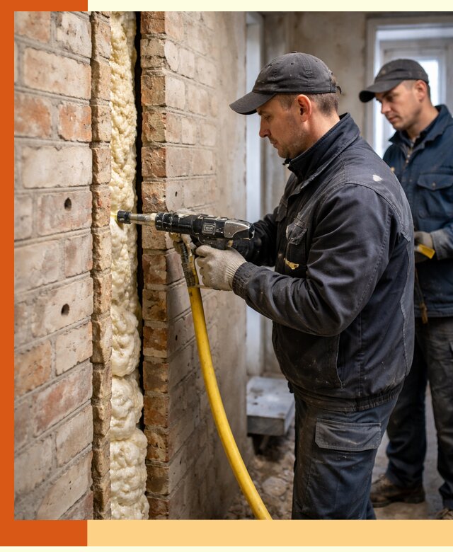 Межстеновое утепление пенополиуретаном в Элисте