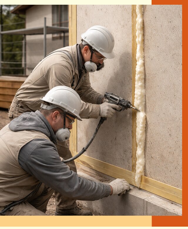 Утепление сип панелей ППУ в Элисте от 4971 руб. под ключ | ТепломастерЭлс