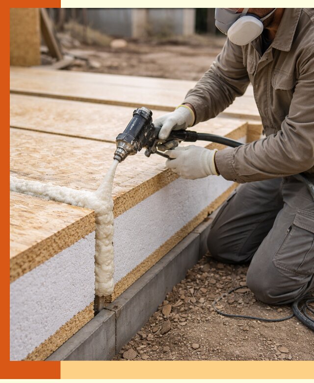 Утепление СИП-панелей пенополиуретаном (ППУ) в Элисте