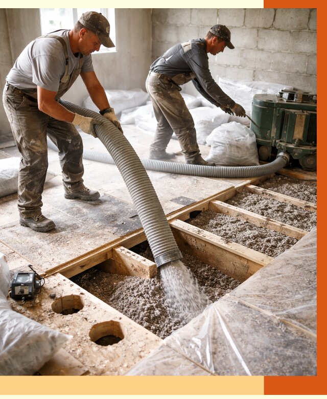 Заполнение пустот перекрытий в Элисте от 4660 руб. под ключ | ТепломастерЭлс