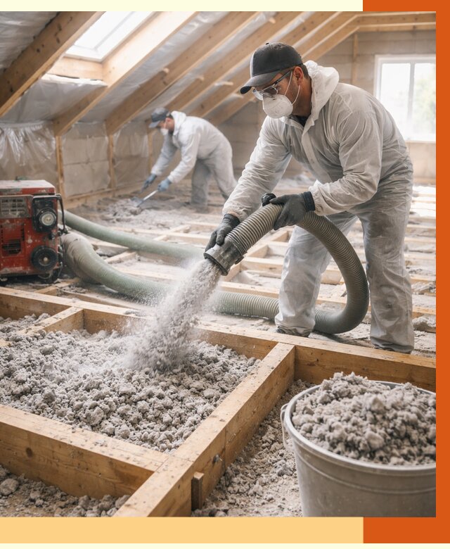 Утепление эковатой в Элисте от 3055 руб./м2 — монтаж и задувка | ТепломастерЭлс