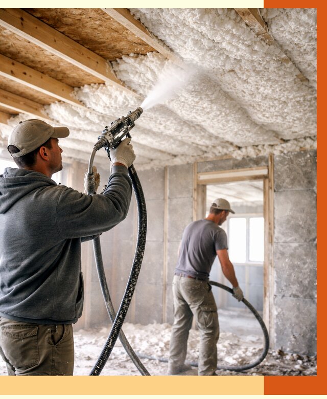 Утепление пеноизолом в Элисте от 1657 руб./м2 под ключ | ТепломастерЭлс