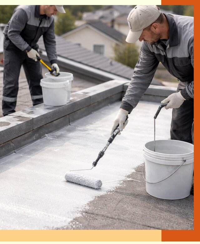 Утепление кровли жидкой теплоизоляцией в Элисте от 2227 руб./м2 | ТепломастерЭлс