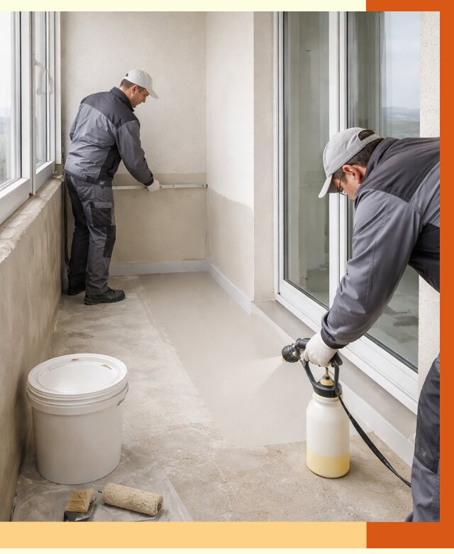 Утепление балкона жидкой теплоизоляцией в Элисте от 5955 руб./м2 | ТепломастерЭлс