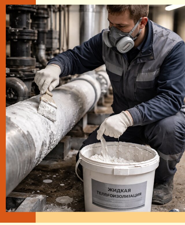 Утепление оборудования жидкой теплоизоляцией в Элисте