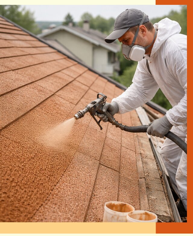 Утепление кровли жидкой пробкой в Элисте от 2796 руб./м² под ключ | ТепломастерЭлс